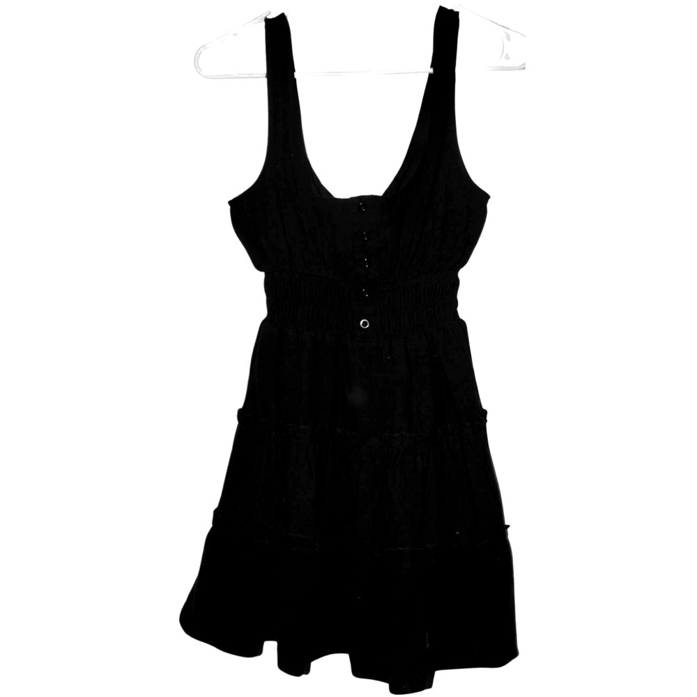Women's Urban Outfitters Black Cotton Casual Tank Top Shorts Romper Dress Size S